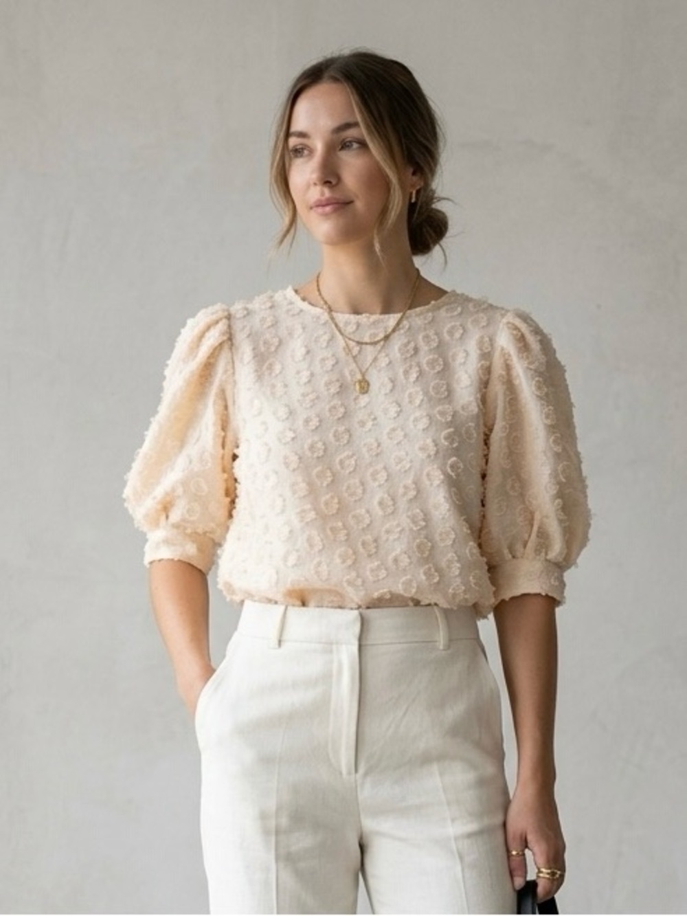 𝐙𝐀𝐑𝐀 Swiss Dot Blouse Size s